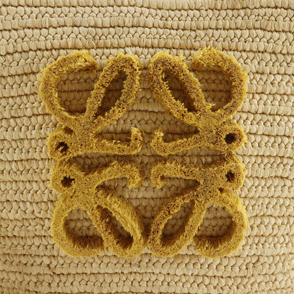 Loewe Bunny Basket Bag Raffia Calf Natural Beige Handbag — view 7