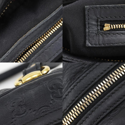 Gucci Guccissima Horsebit Bamboo Out of Print Embossed Leather Gold Handbag — view 8