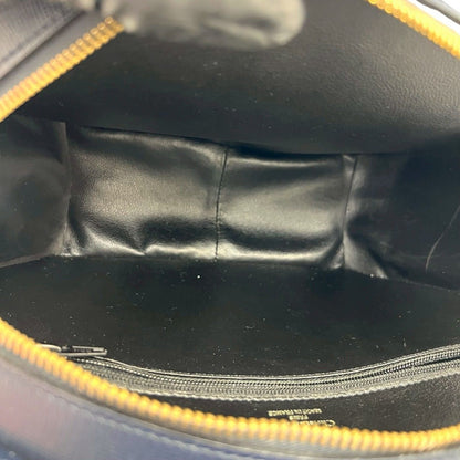 Dior Vintage CD Logo Leather 2-Way Shoulder Bag Navy — view 9