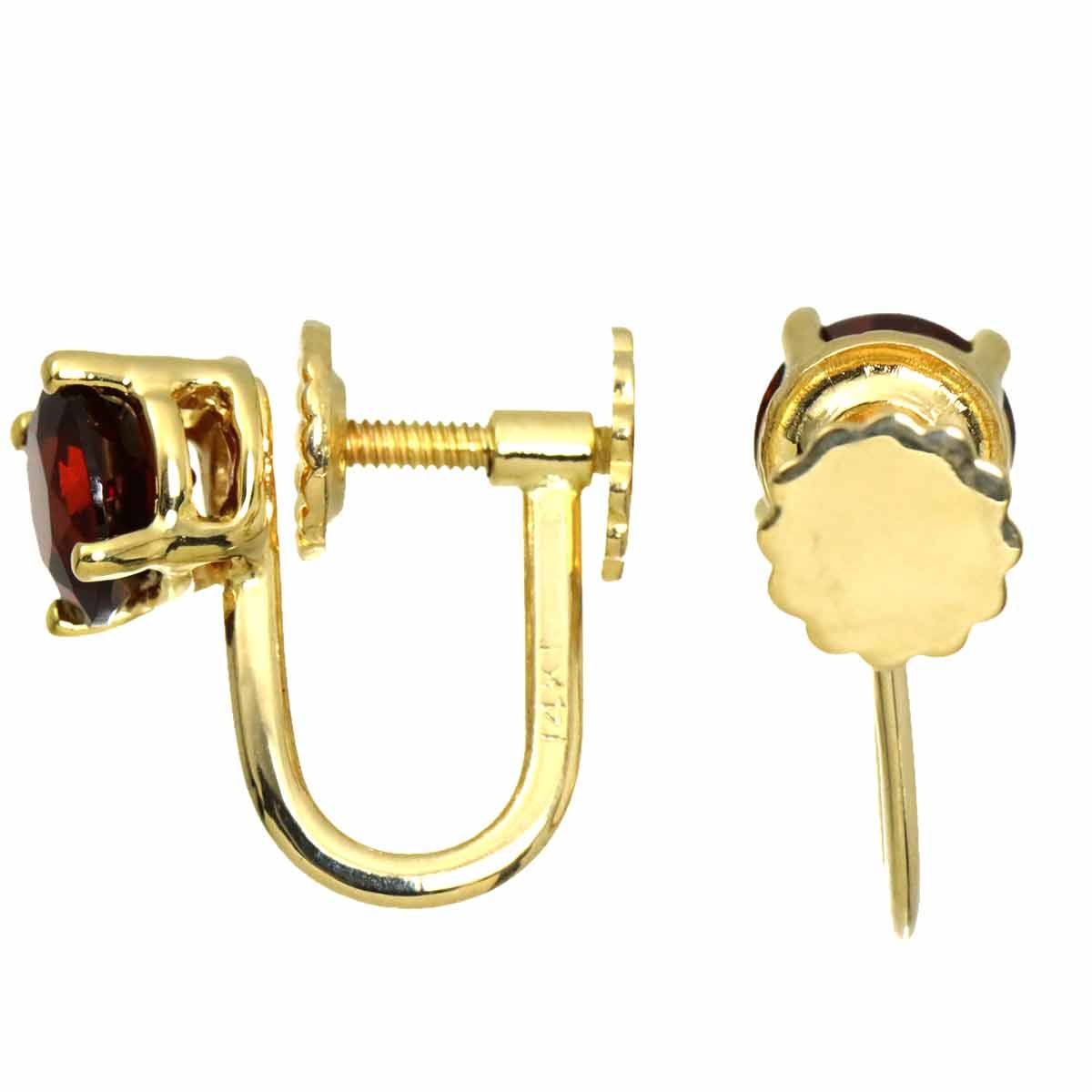 Tiffany & Co Garnet Earrings 18k YG Yellow Gold 750 — view 3