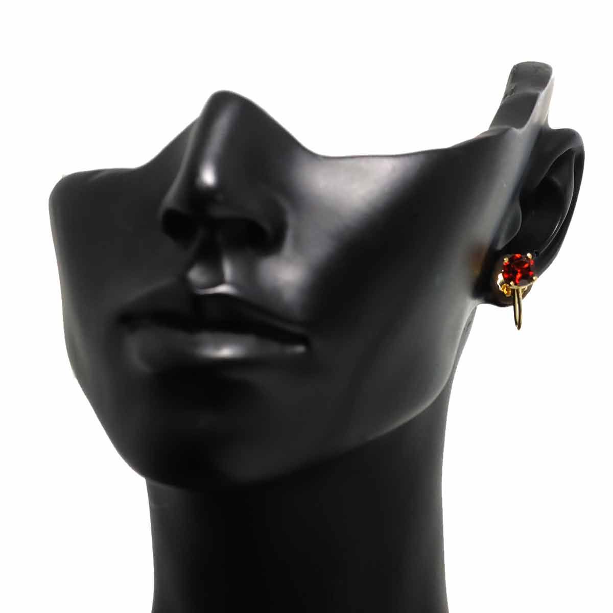 Tiffany & Co Garnet Earrings 18k YG Yellow Gold 750 — view 7