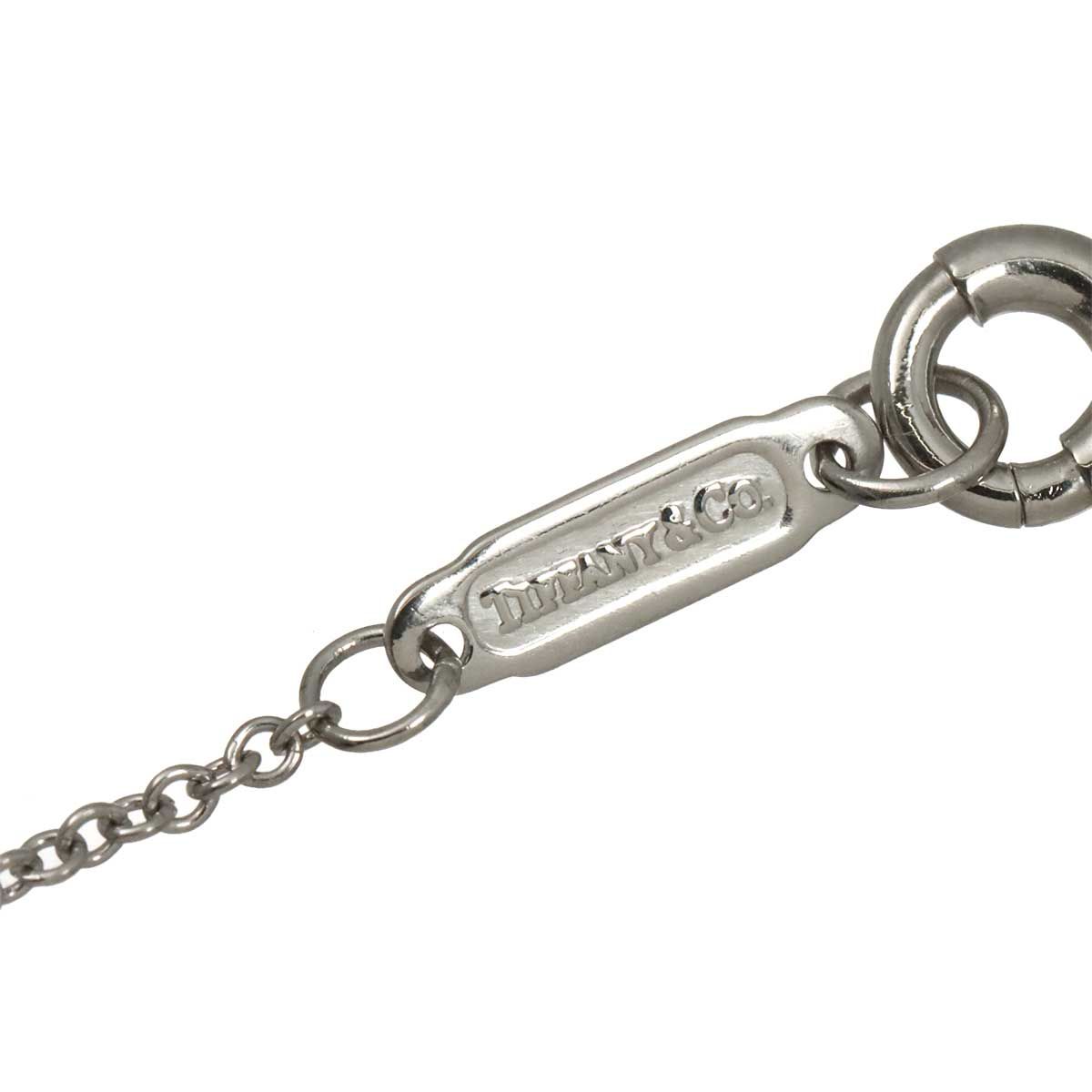 Tiffany & Co Oval Key Diamond Necklace 40 cm Pt Platinum — view 5
