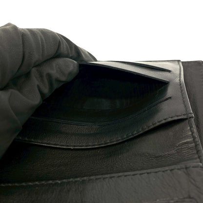 Chanel Vintage CC Logo Caviar Leather Bifold Wallet Mini Black — view 9