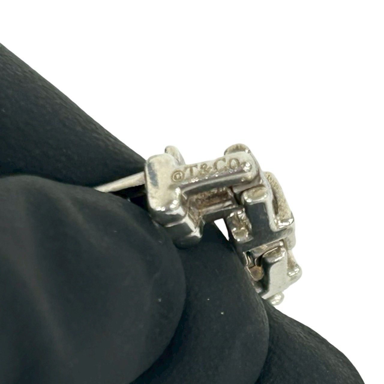 Tiffany & Co T Narrow Bracelet 925 Sterling Silver Bangle — view 3