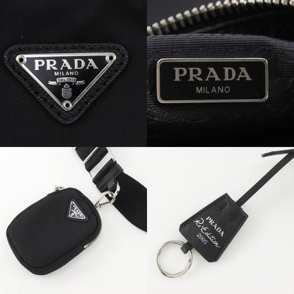 Prada Reedition Re-Nylon Saffiano Nero Black Shoulder Bag — view 9