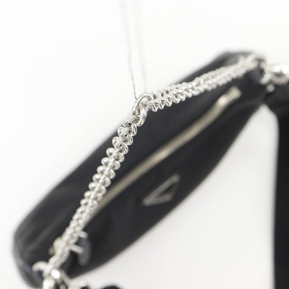 Prada Reedition Re-Nylon Saffiano Nero Black Shoulder Bag — view 5