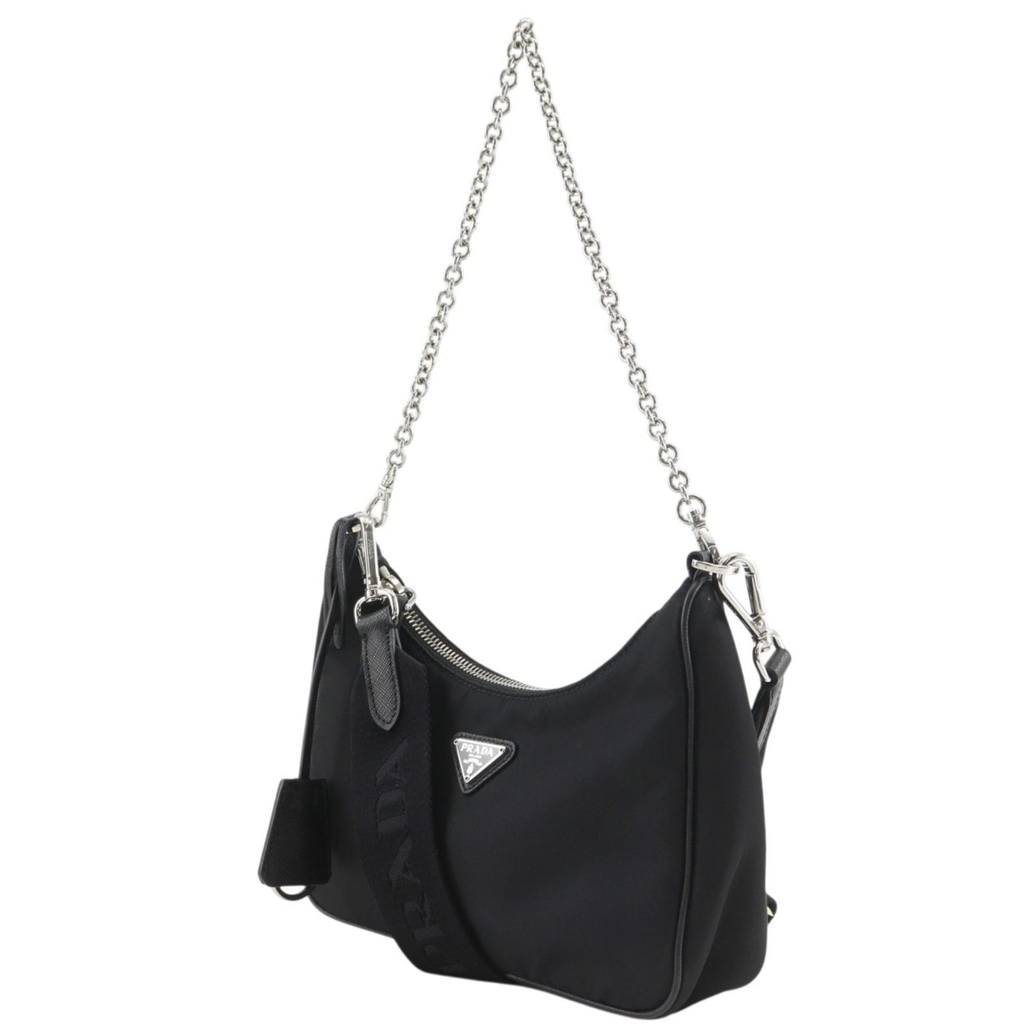 Prada Reedition Re-Nylon Saffiano Nero Black Shoulder Bag — view 2