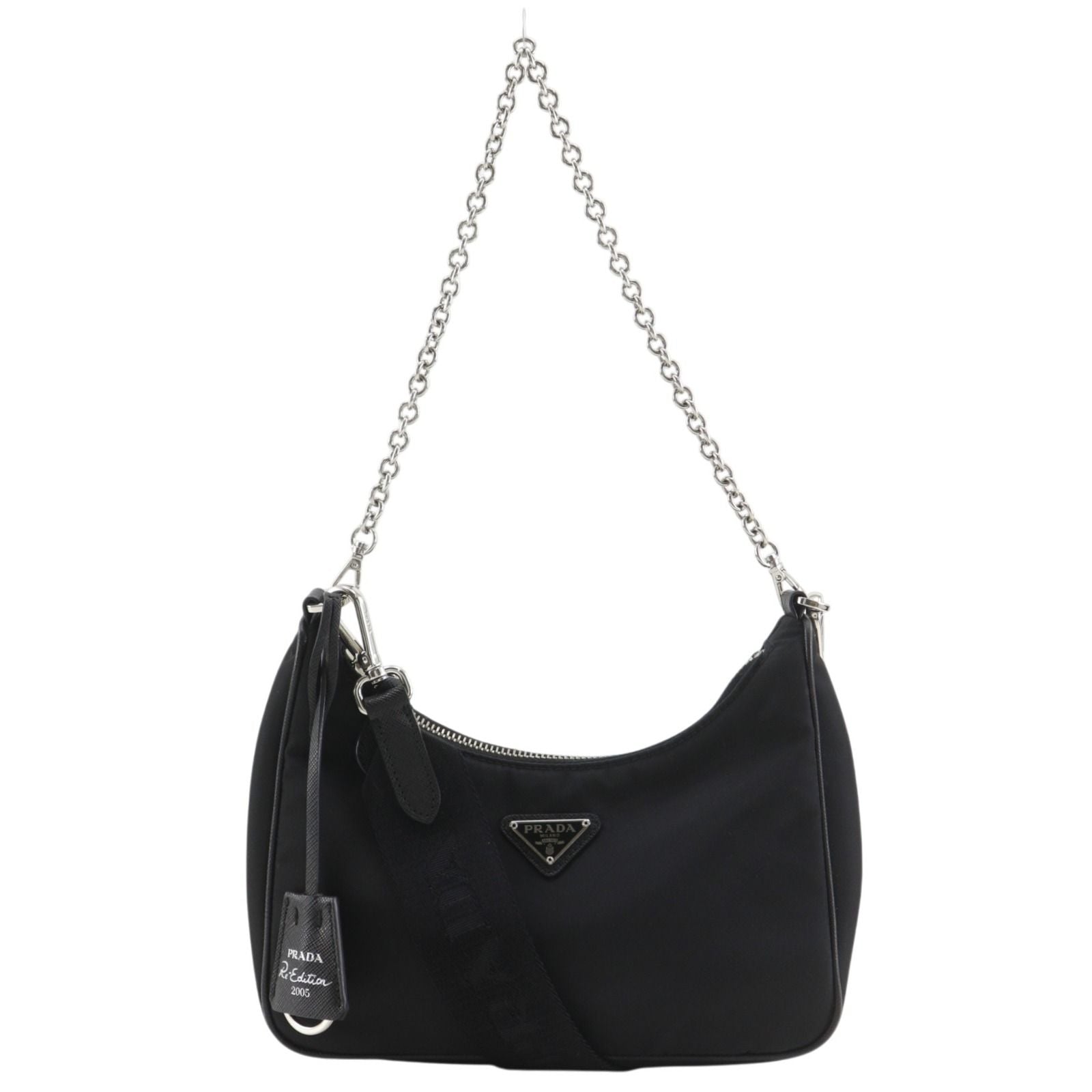 Prada Reedition Re-Nylon Saffiano Nero Black Shoulder Bag