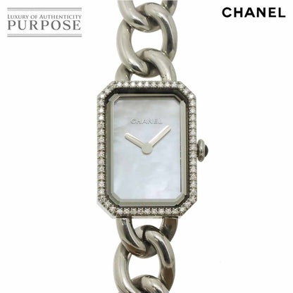 Chanel Premiere Diamond Bezel Watch White Shell Quartz
