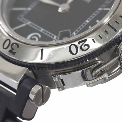 Cartier Pasha Timer Watch Date Black Quartz — view 7