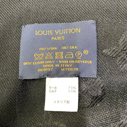 Louis Vuitton E8 Monogram Shawl More Black Scarf — view 9