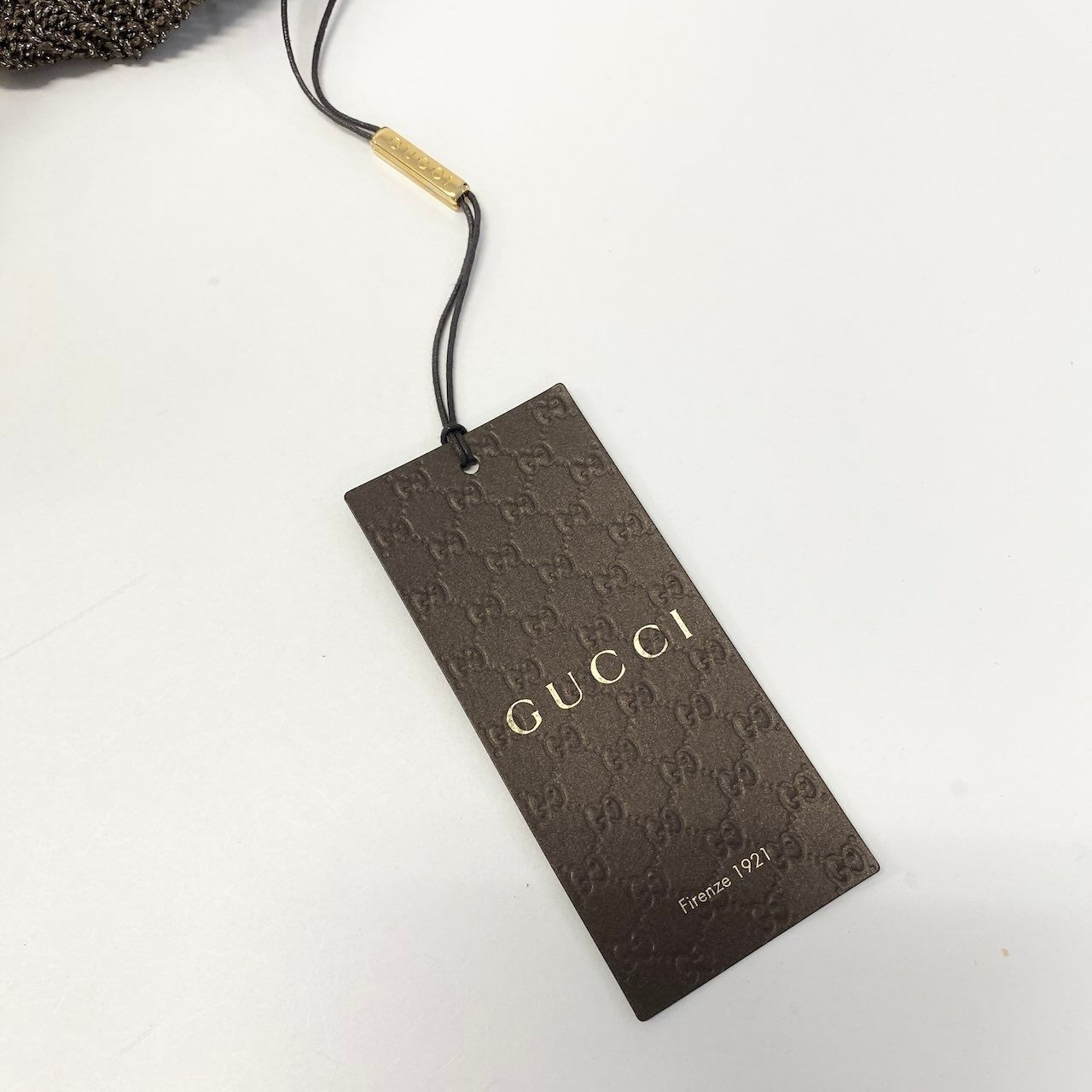 Gucci E8 Kept Long Sleeve Knit Sweater Border XS Brown White — view 8