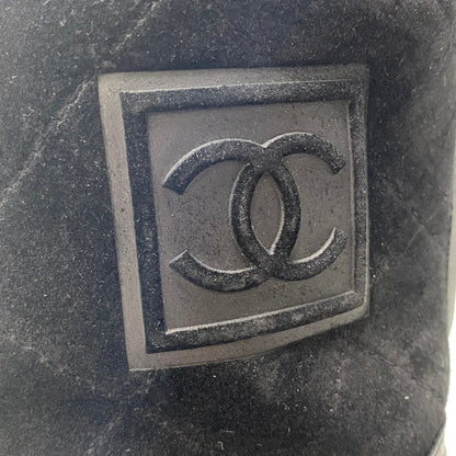 Chanel E8 Sports Back Zip Middle Boots 36.5 CC Logo — view 8