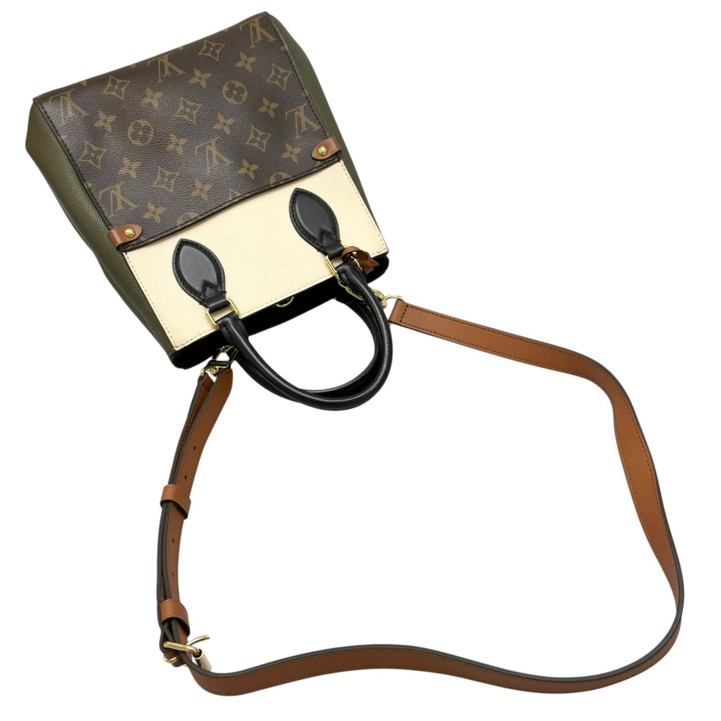 Louis Vuitton Fold Tote PM Shoulder Bag Monogram Canvas Multicolor 2-Way — view 5