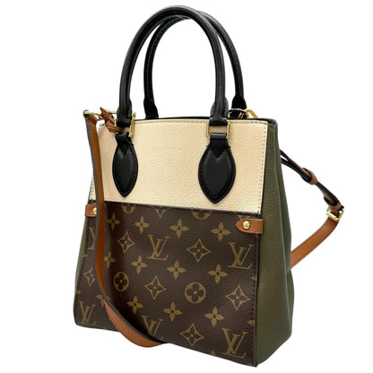 Louis Vuitton Fold Tote PM Shoulder Bag Monogram Canvas Multicolor 2-Way — view 2