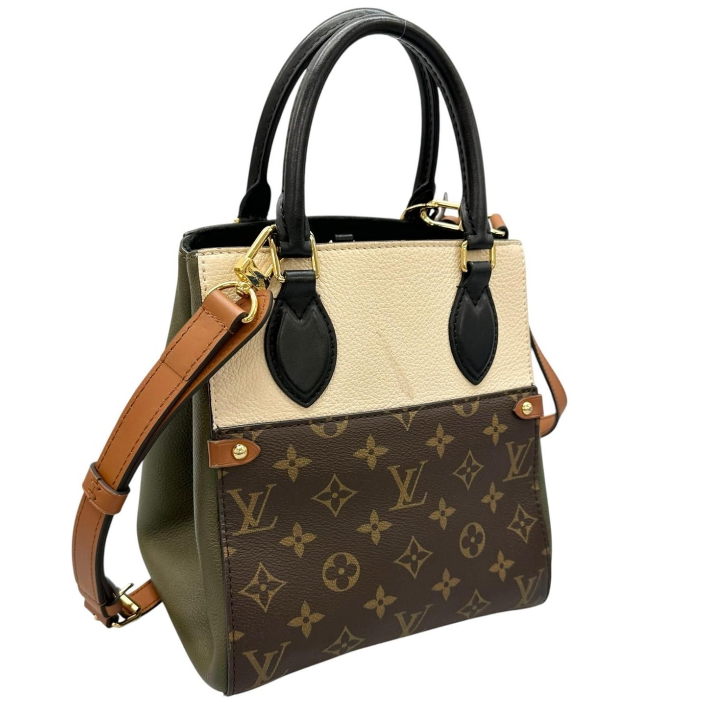 Louis Vuitton Fold Tote PM Shoulder Bag Monogram Canvas Multicolor 2-Way — view 3