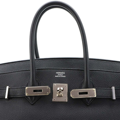Hermes Birkin 35 Togo Black Hand Bag Silver — view 8