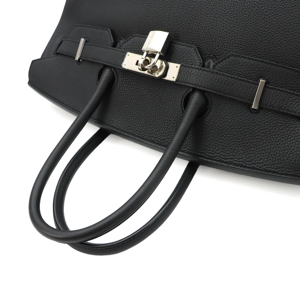 Hermes Birkin 35 Togo Black Hand Bag Silver — view 6