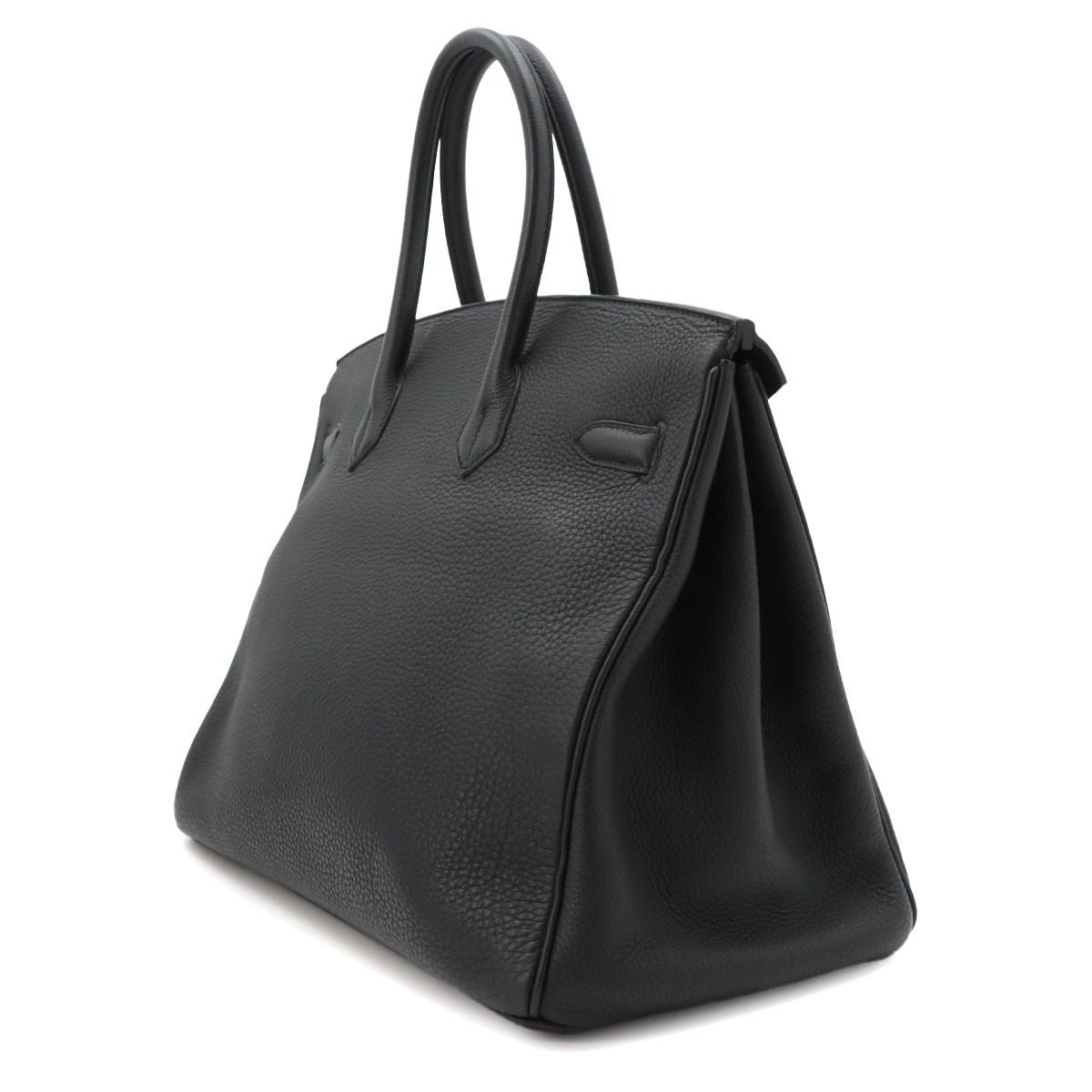 Hermes Birkin 35 Togo Black Hand Bag Silver — view 4