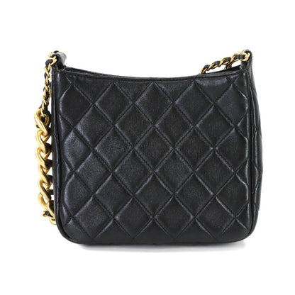 Chanel Quilted Small Hobo Shoulder Leather Black — view 3