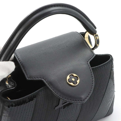 Louis Vuitton Capucines BB 2-Way Bag Sequin Leather Black — view 8