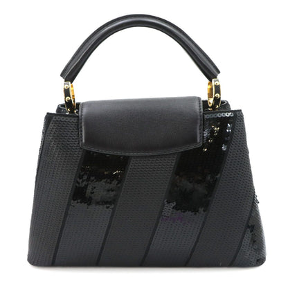 Louis Vuitton Capucines BB 2-Way Bag Sequin Leather Black — view 2