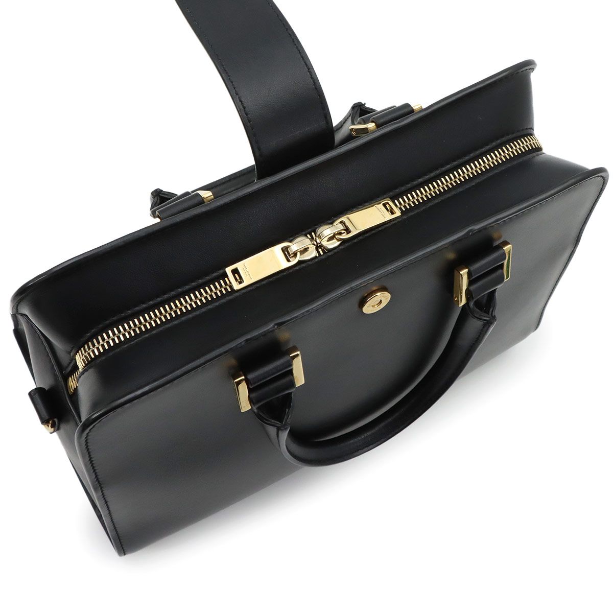 Saint Laurent Baby Cabas 2-Way Bag Leather Black — view 8