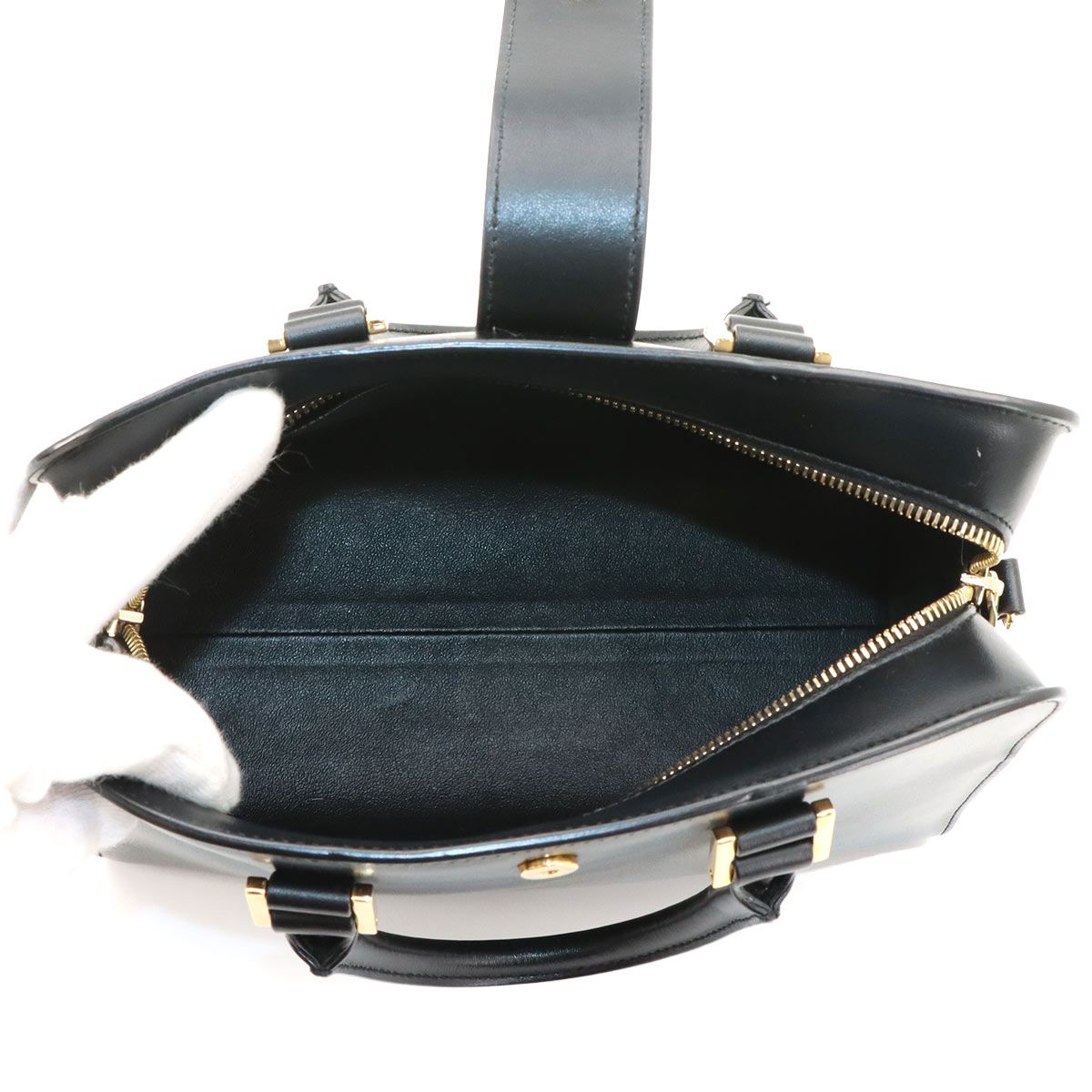 Saint Laurent Baby Cabas 2-Way Bag Leather Black — view 6