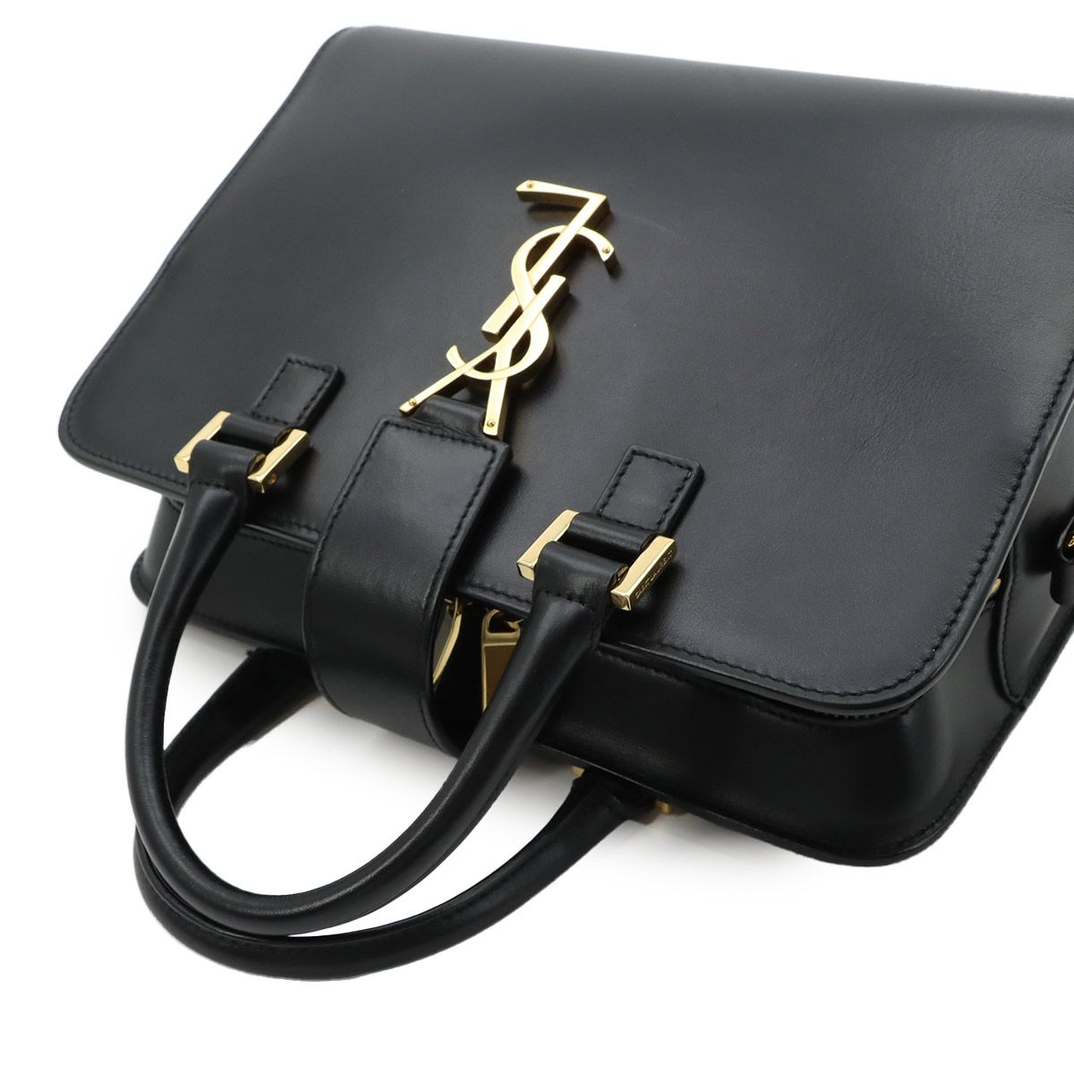 Saint Laurent Baby Cabas 2-Way Bag Leather Black — view 5