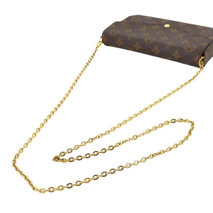 Louis Vuitton Monogram Pochette Felicity Chain Wallet Fuchsia — view 5