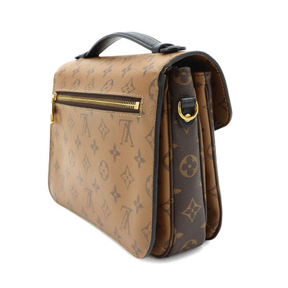 Louis Vuitton Monogram Reverse Pochette Metis MM 2-Way Bag Brown — view 3