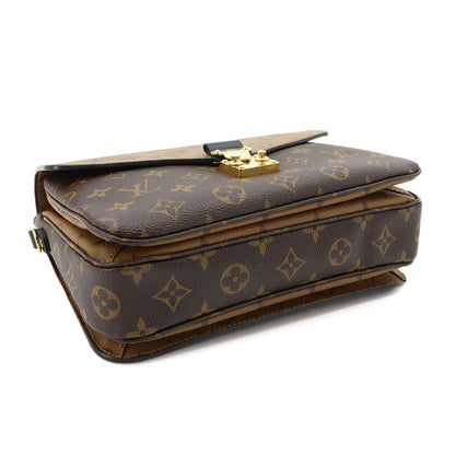 Louis Vuitton Monogram Reverse Pochette Metis MM 2-Way Bag Brown — view 4