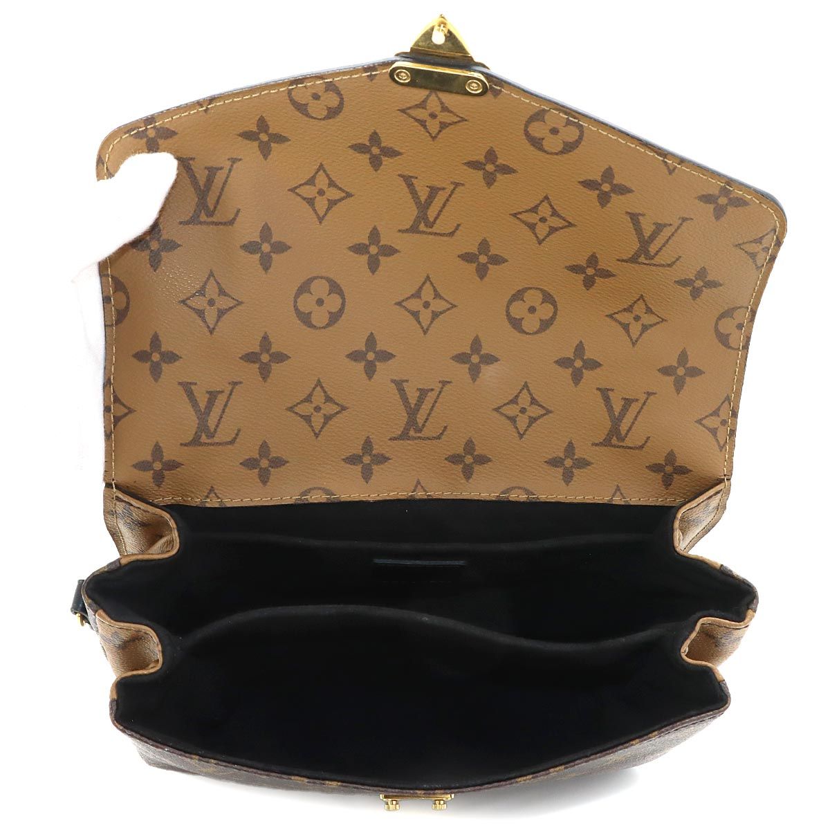 Louis Vuitton Monogram Reverse Pochette Metis MM 2-Way Bag Brown — view 6