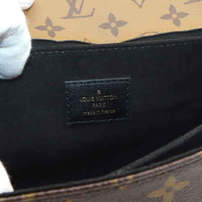 Louis Vuitton Monogram Reverse Pochette Metis MM 2-Way Bag Brown — view 7