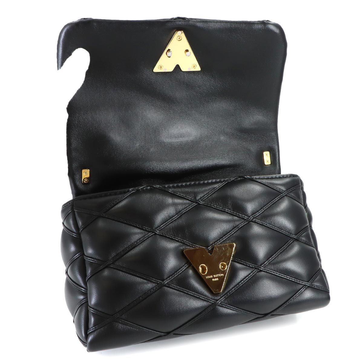 Louis Vuitton Maltage MM 2-Way Hand Chain Shoulder Bag Leather Noir — view 7