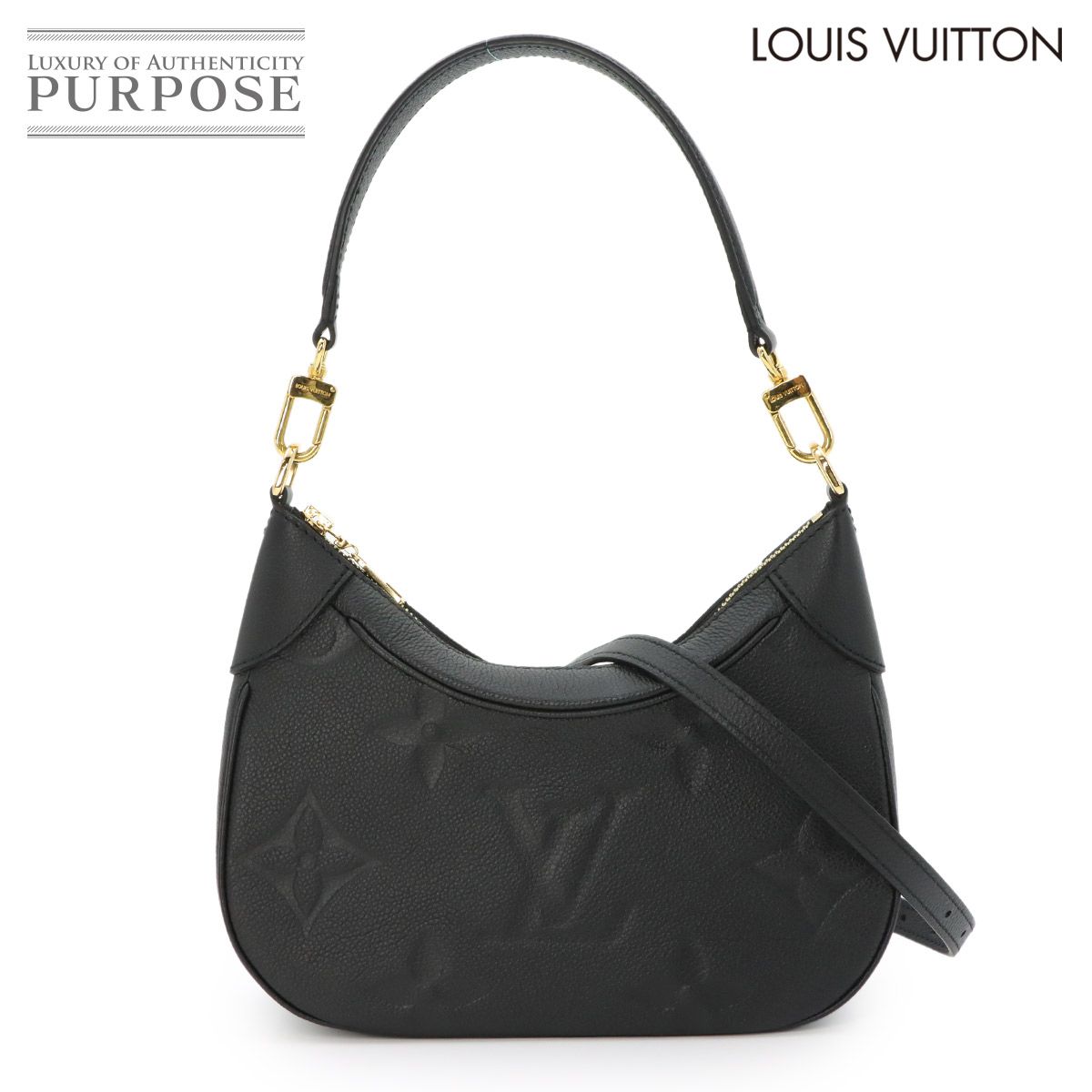 Louis Vuitton Monogram Empreinte Bagatelle NM 2-Way Shoulder Bag Leather Black