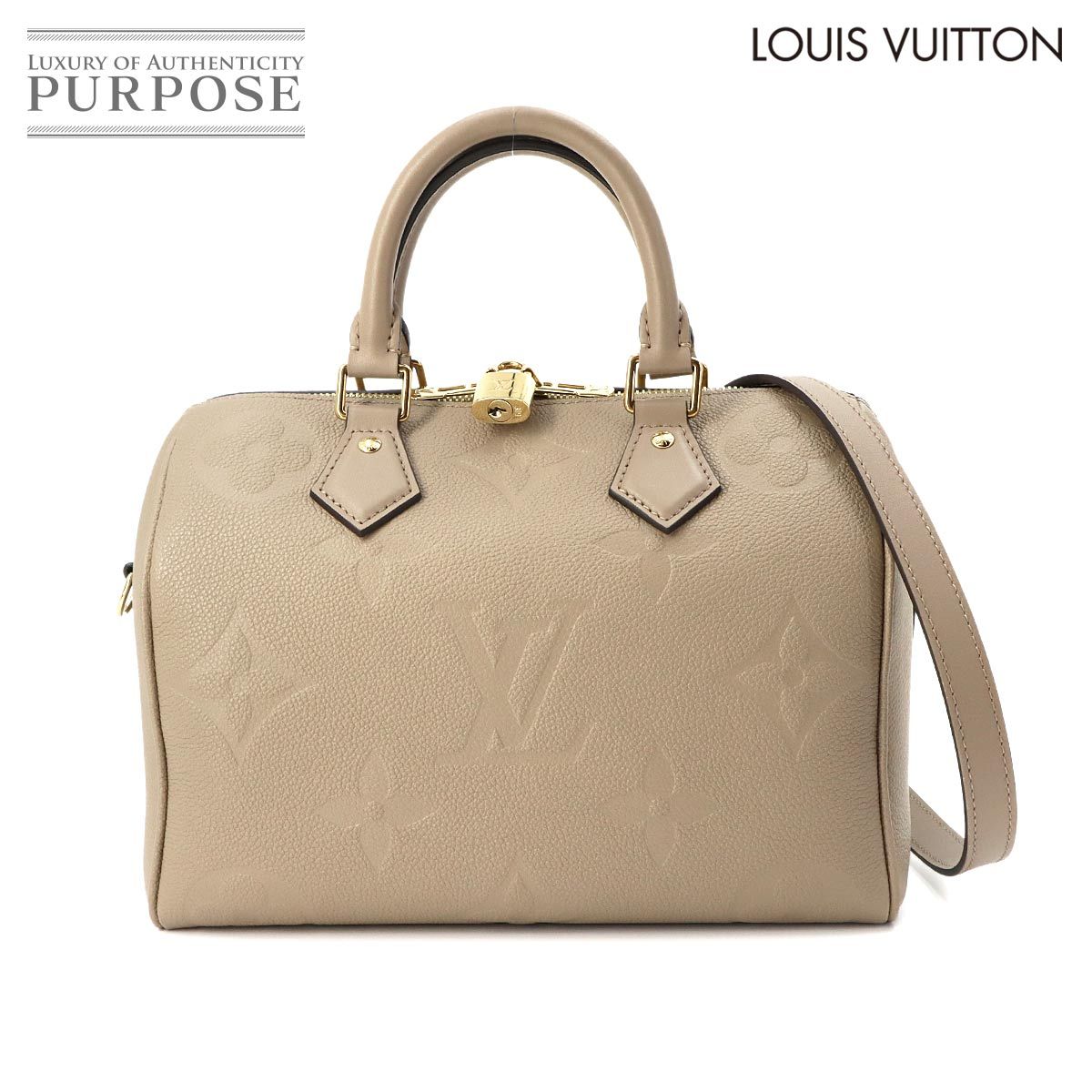 Louis Vuitton Monogram Empreinte Speedy Bandouliere 25 Shoulder Bag