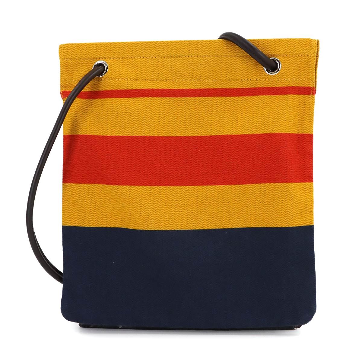 Hermes Sac Aline MM Shoulder Bag Toilet Blanc Swift Cover le Jaune Orange — view 2