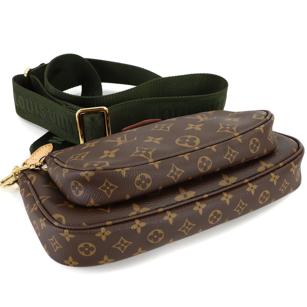 Louis Vuitton Monogram Multy Pochette Shoulder Bag Khaki — view 4