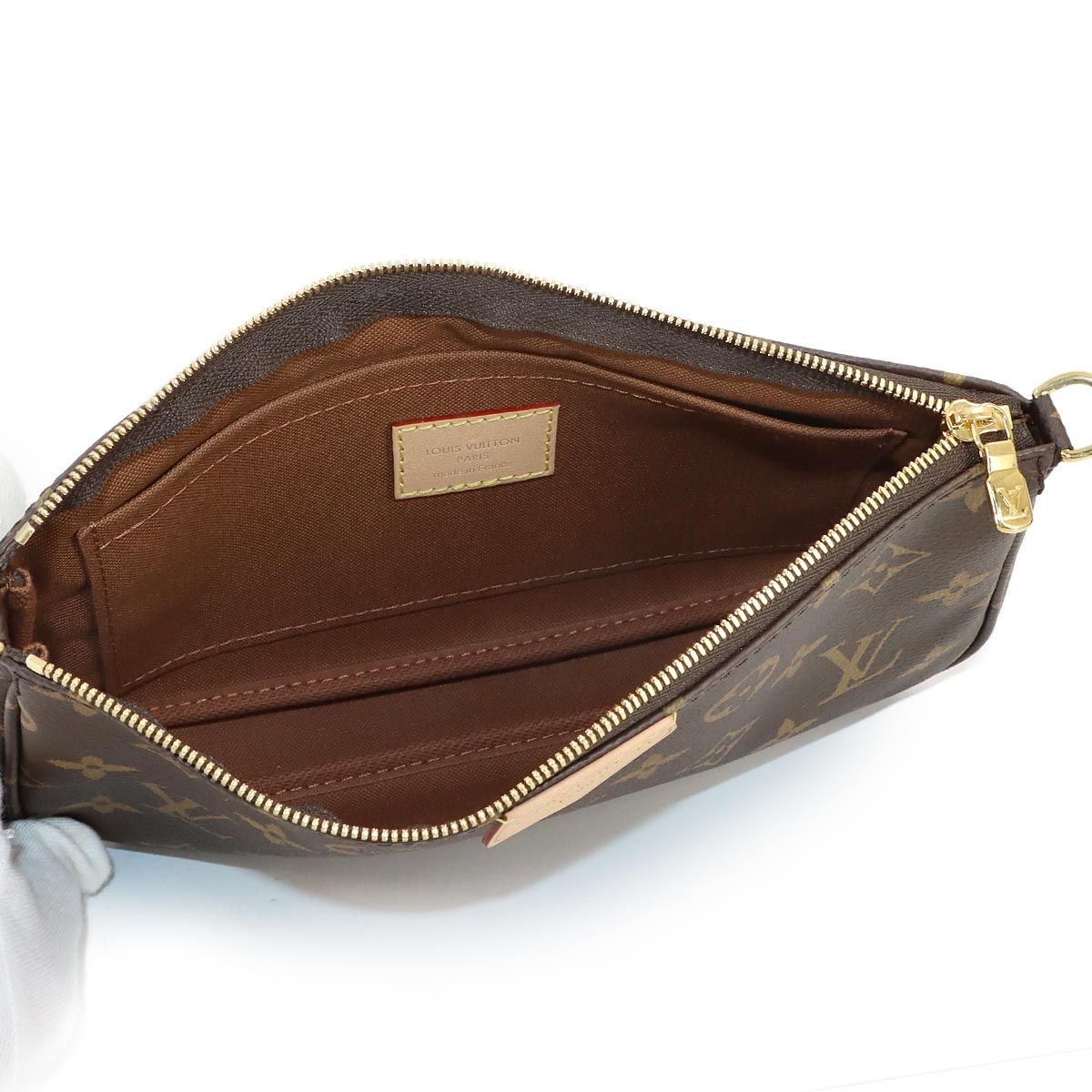 Louis Vuitton Monogram Multy Pochette Shoulder Bag Khaki — view 6