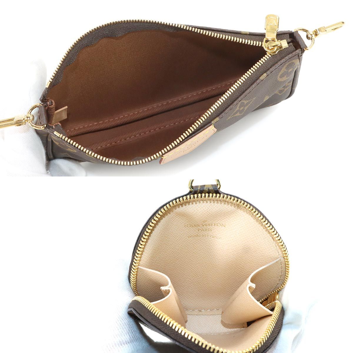 Louis Vuitton Monogram Multy Pochette Shoulder Bag Khaki — view 7