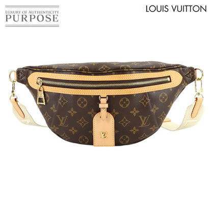 Louis Vuitton Monogram High Rise Belt Bag Brown Gold