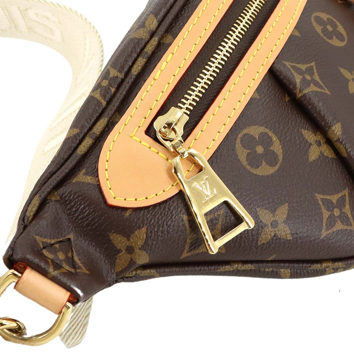 Louis Vuitton Monogram High Rise Belt Bag Brown Gold — view 8