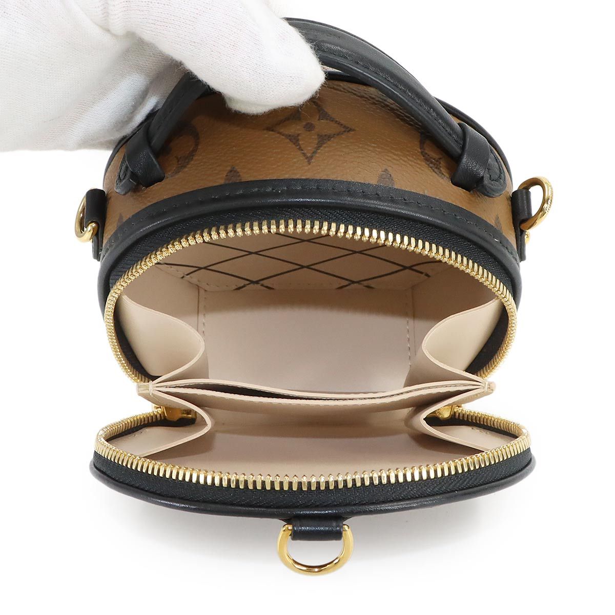Louis Vuitton Monogram Reverse Mini Boite Chapeau Shoulder Bag — view 7