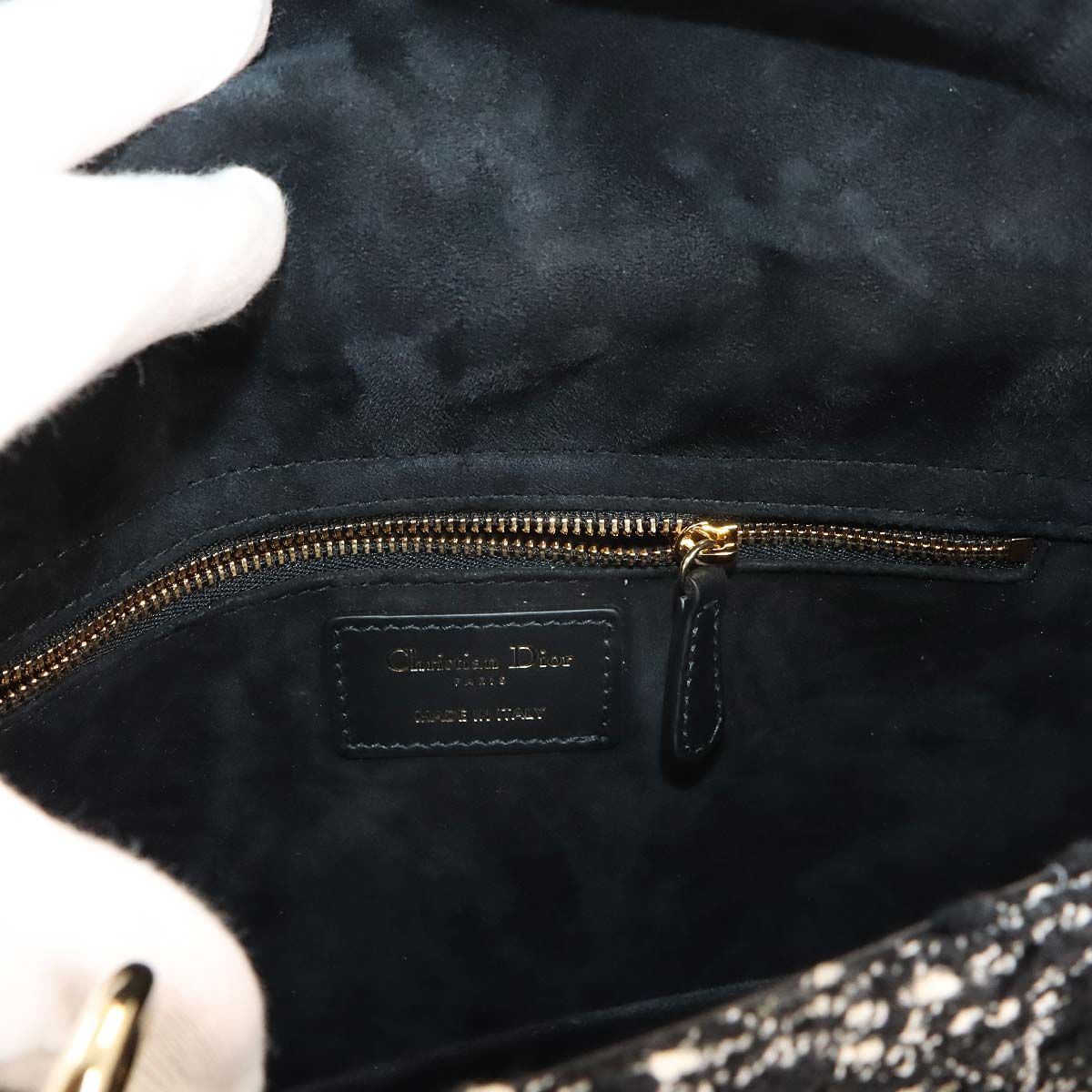 Dior Cannage Lady Delight 2-Way Bag Tweed — view 8