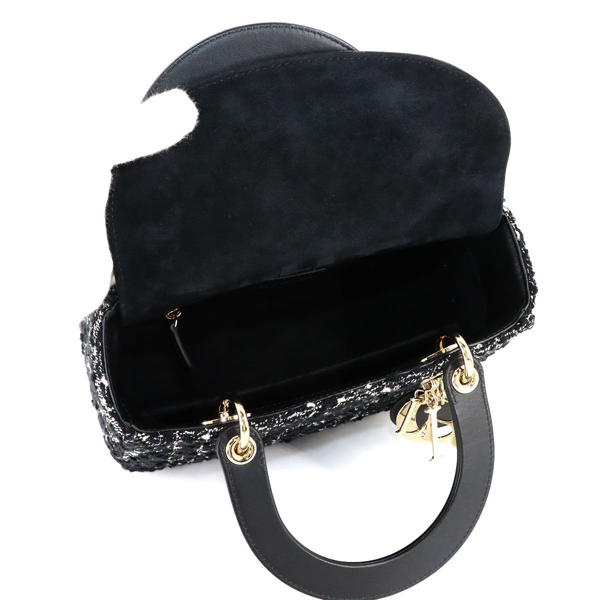 Dior Cannage Lady Delight 2-Way Bag Tweed — view 7