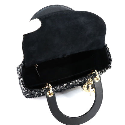 Dior Cannage Lady Delight 2-Way Bag Tweed — view 7