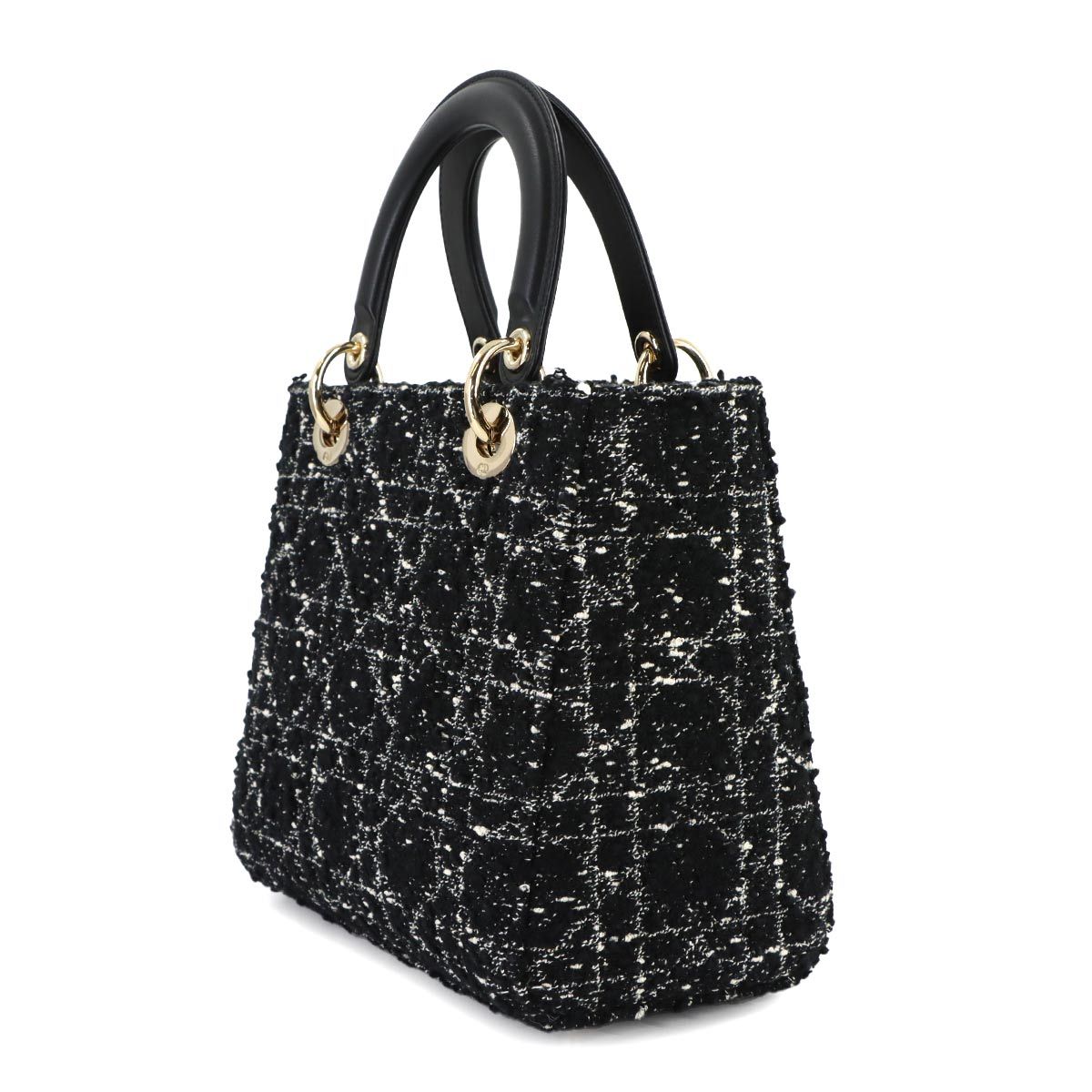 Dior Cannage Lady Delight 2-Way Bag Tweed — view 4