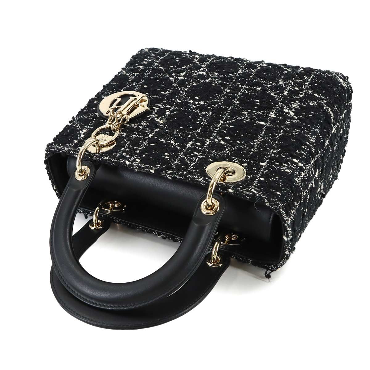 Dior Cannage Lady Delight 2-Way Bag Tweed — view 6