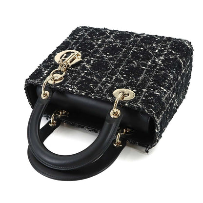 Dior Cannage Lady Delight 2-Way Bag Tweed — view 6